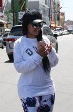BLAC CHYNA at Fashion District in Los Angeles 04/19/2016