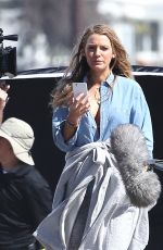 BLAKE LIVELY on the Set of 