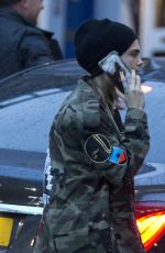 CARA DELEVINGNE at Boom Burger in Notting Hill 04/15/2016
