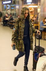 CARA DELEVINGNE at Eurostar Terminal in London 04/22/2016