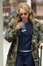 CARA DELEVINGNE at Eurostar Terminal in London 04/22/2016