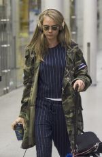 CARA DELEVINGNE at Eurostar Terminal in London 04/22/2016