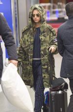 CARA DELEVINGNE at Eurostar Terminal in London 04/22/2016