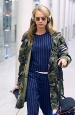CARA DELEVINGNE at Eurostar Terminal in London 04/22/2016