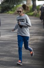 CARA DELEVINGNE Running Lady Garden 5km Race in Battersea Park in London 04/23/2016