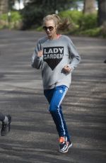 CARA DELEVINGNE Running Lady Garden 5km Race in Battersea Park in London 04/23/2016