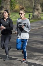 CARA DELEVINGNE Running Lady Garden 5km Race in Battersea Park in London 04/23/2016