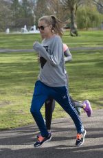CARA DELEVINGNE Running Lady Garden 5km Race in Battersea Park in London 04/23/2016