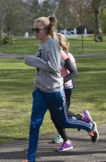 CARA DELEVINGNE Running Lady Garden 5km Race in Battersea Park in London 04/23/2016