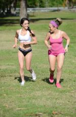 CARMEN VALENTINA nad CLEO on the Set of a Photoshoot at a Park in Miami 04/20/2016