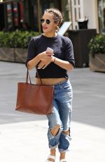CAROLINE FLACK Arrives at Global Radio in London 04/27/2016