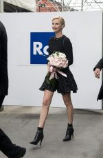 CHARLIZE THERON Out and About in Milan 03/31/2016