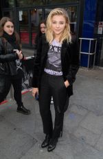 CHLOE MORETZ Arrives at Capital Radio in London 04/25/2016