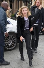 CHLOE MORETZ Arrives at Capital Radio in London 04/25/2016