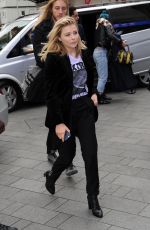 CHLOE MORETZ Arrives at Capital Radio in London 04/25/2016