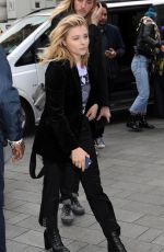CHLOE MORETZ Arrives at Capital Radio in London 04/25/2016
