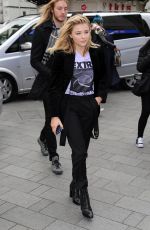CHLOE MORETZ Arrives at Capital Radio in London 04/25/2016