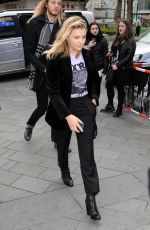 CHLOE MORETZ Arrives at Capital Radio in London 04/25/2016