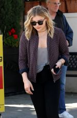 CHLOE MORETZ at Il Pastaio Restaurant in Los Angeles 04/04/2016