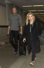 CHLOE MORETZ at LAX Airport in Los Angeles 04/12/2016