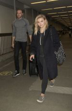CHLOE MORETZ at LAX Airport in Los Angeles 04/12/2016