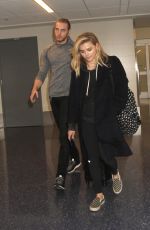 CHLOE MORETZ at LAX Airport in Los Angeles 04/12/2016