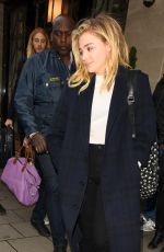CHLOE MORETZ Leaves Claridges Hotel in London 04/25/2016