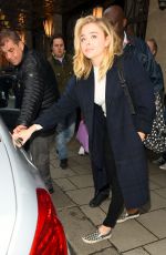 CHLOE MORETZ Leaves Claridges Hotel in London 04/25/2016