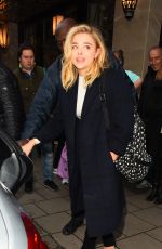 CHLOE MORETZ Leaves Claridges Hotel in London 04/25/2016