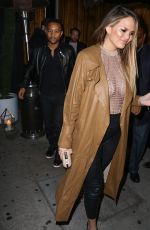 CHRISSY TEIGEN Night Out in West Hollywood 04/23/2016