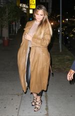 CHRISSY TEIGEN Night Out in West Hollywood 04/23/2016