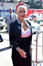 CHRISTINA AGUILERA Arrives at Voice Karaoke for Charity 04/21/2016