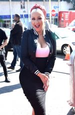 CHRISTINA AGUILERA Arrives at Voice Karaoke for Charity 04/21/2016