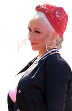 CHRISTINA AGUILERA at Voice Karaoke for Charity in West Hollywood 04/21/2016
