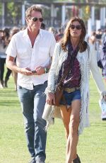 CINDY CRAWFORD at Coachella Valley Music and Arts Festival in Indio 04/15/2016
