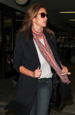 CINDY CRAWFORD at Los Angeles International Airport 04/21/2016