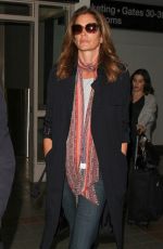 CINDY CRAWFORD at Los Angeles International Airport 04/21/2016