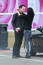 COURTNEY COX at a Motorway Service Station in London 04/13/2016