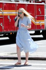 DAKOTA FANNING Out and About in New York 04/18/2016