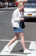 DAKOTA FANNING Out and About in New York 04/21/2016