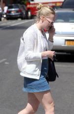 DAKOTA FANNING Out and About in New York 04/21/2016