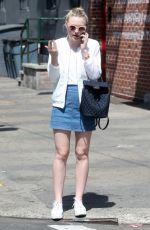 DAKOTA FANNING Out and About in New York 04/21/2016