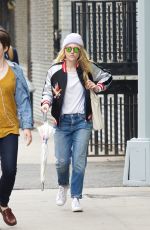 DAKOTA FANNING Out in New York 04/26/2016
