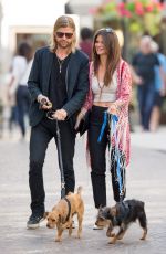 DANIELLE VASINOVA Ealks Her Dogs Out in Los Angeles 03/18/2016