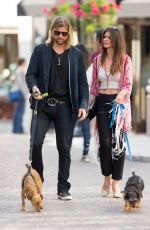 DANIELLE VASINOVA Ealks Her Dogs Out in Los Angeles 03/18/2016