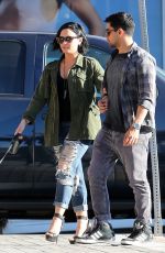 DEMI LOVATO and Wilmer Valderrama at Cafe Habana in Malibu 04/16/2016