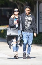 DEMI LOVATO and Wilmer Valderrama Out in West Hollywood 04/14/2016