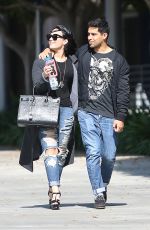 DEMI LOVATO and Wilmer Valderrama Out in West Hollywood 04/14/2016