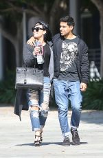 DEMI LOVATO and Wilmer Valderrama Out in West Hollywood 04/14/2016