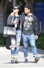 DEMI LOVATO and Wilmer Valderrama Out in West Hollywood 04/14/2016